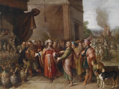 Croesus Shows Solon His Treasures by Frans II Francken the Younger